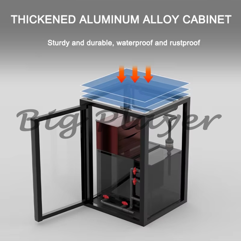 Aquarium Marine Salt - Mini Acuario de Vidrio para Agua