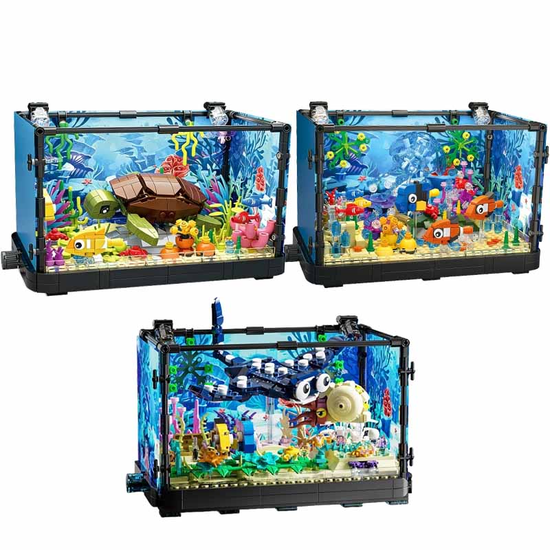 Aquarium Marine Lights - Juego de bloques de construcción para