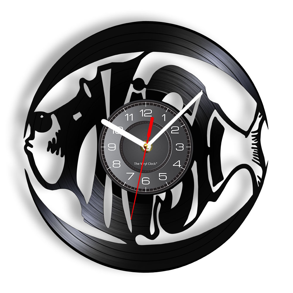Marine Aquarium Live - Reloj de Pared de Vinilo con