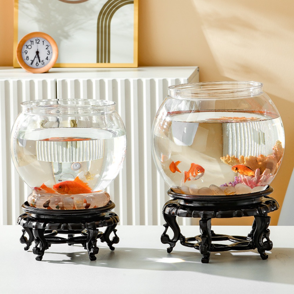 Pecera redonda transparente de - Marine Aquarium Live reseña y precio