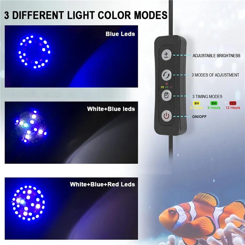 Lámpara LED con Clip para acua - Marine Aquarium Water reseña y precio