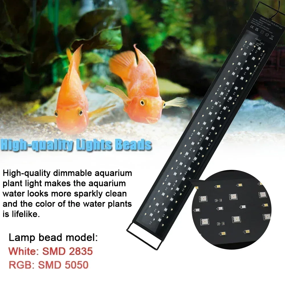 Luz LED para acuario impermeab - Aquarium Marine Lights reseña y precio