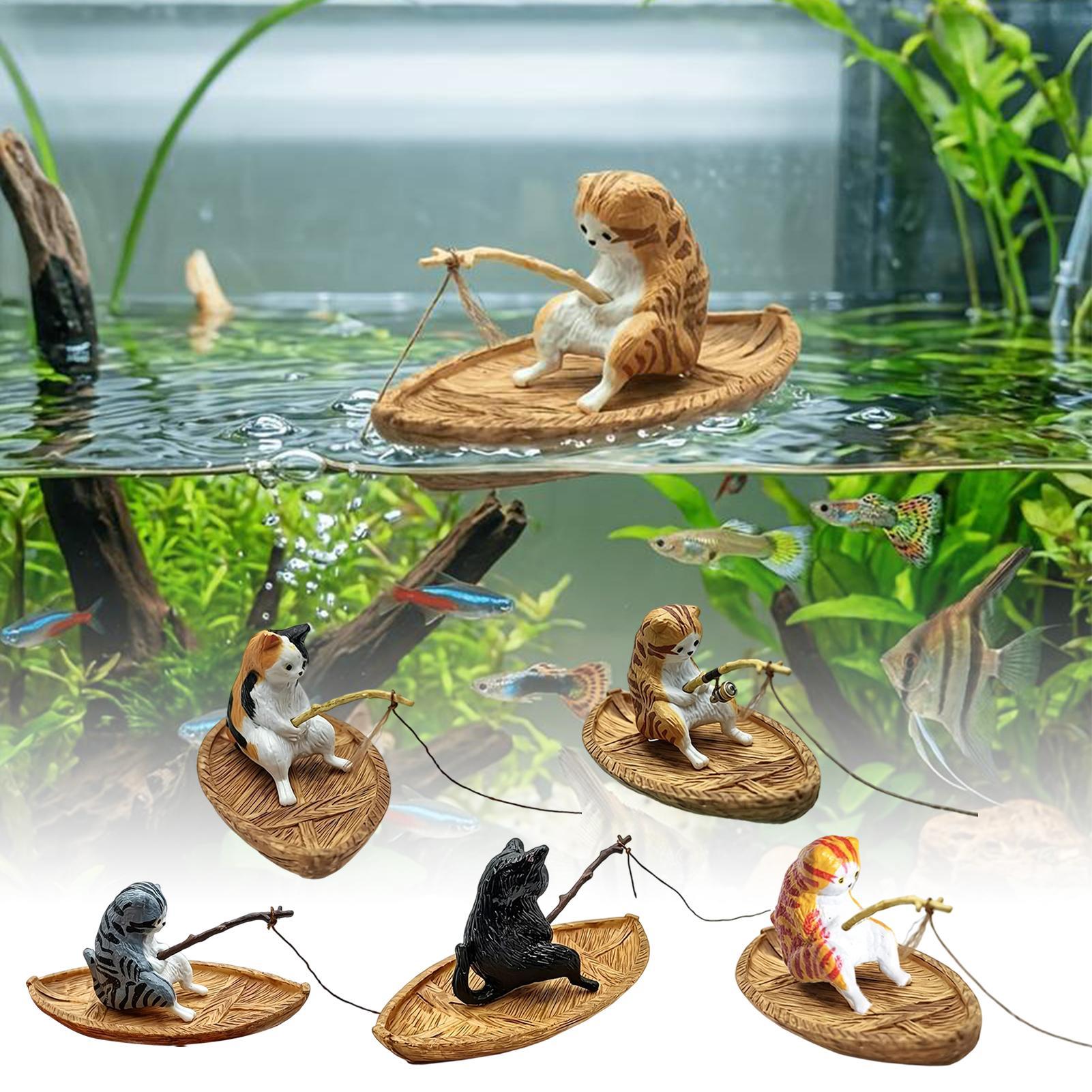 Adorno Creativo de Gato Pescad - Aquarium Marina reseña y precio