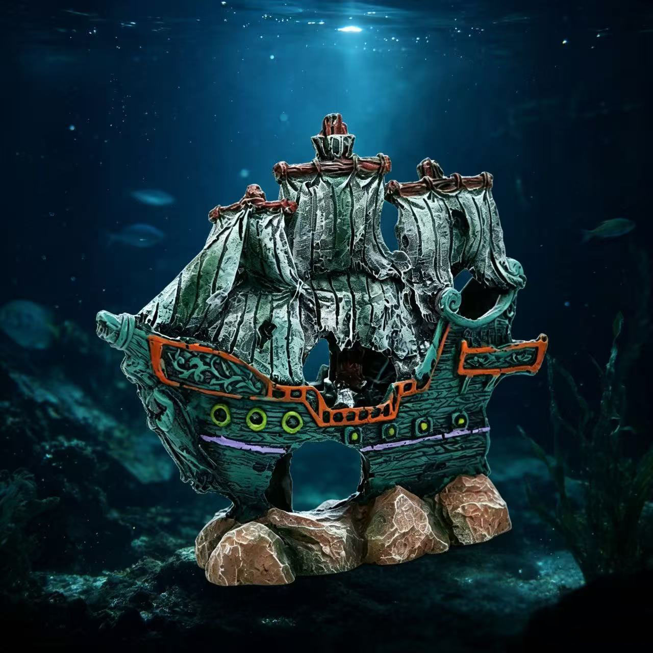 Decoración para Acuario, Barco - Aquarium Marina reseña y precio