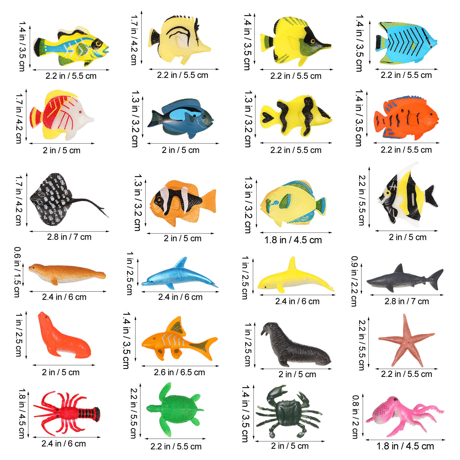 1 Juego de figuras de peces tr - Marine Aquarium Live reseña y precio
