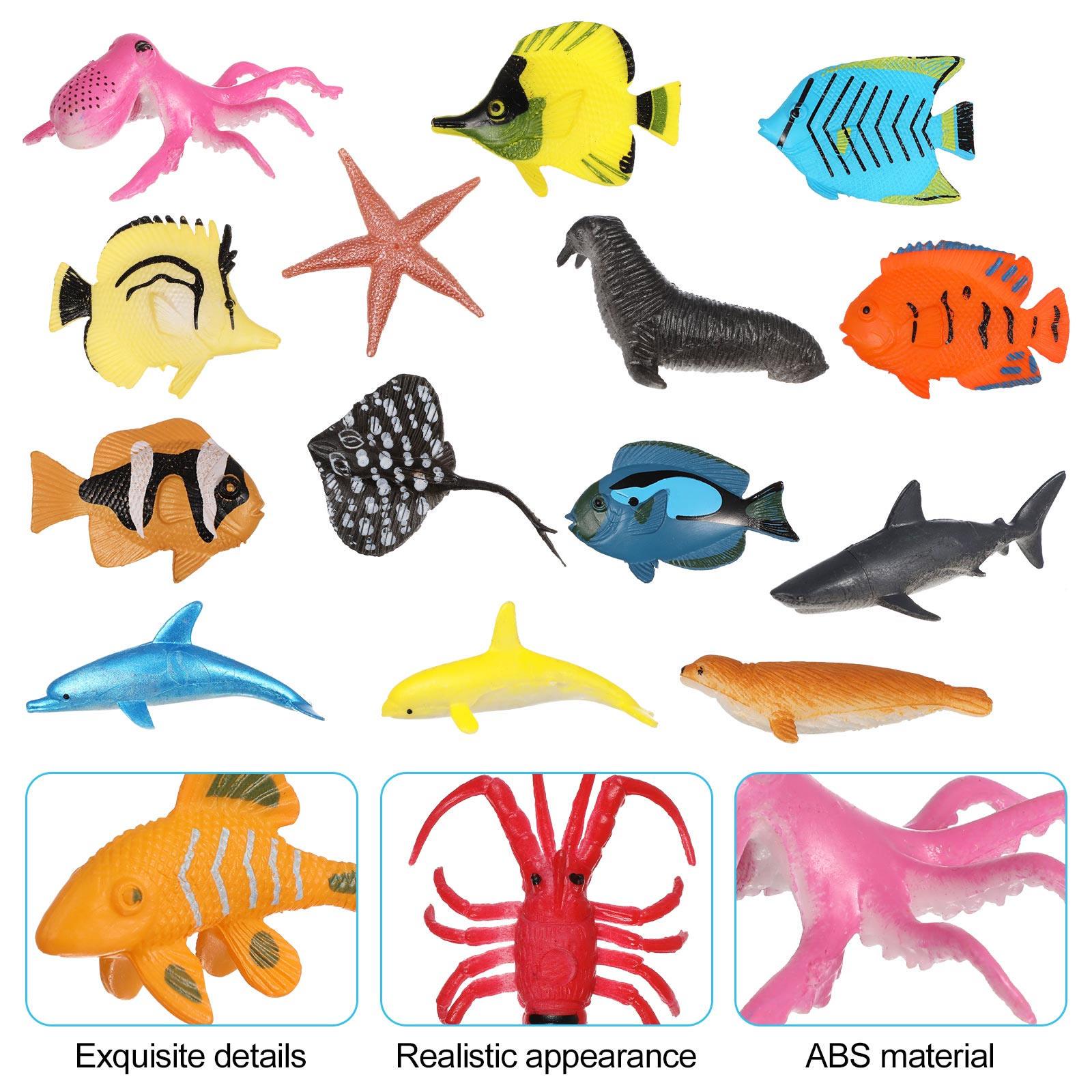 1 Juego de figuras de peces tr - Marine Aquarium Live reseña y precio