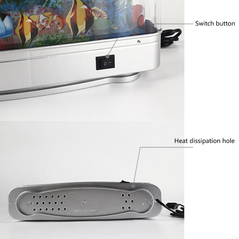 Lámpara noche USB con luz noct - Marine Aquarium Live reseña y precio